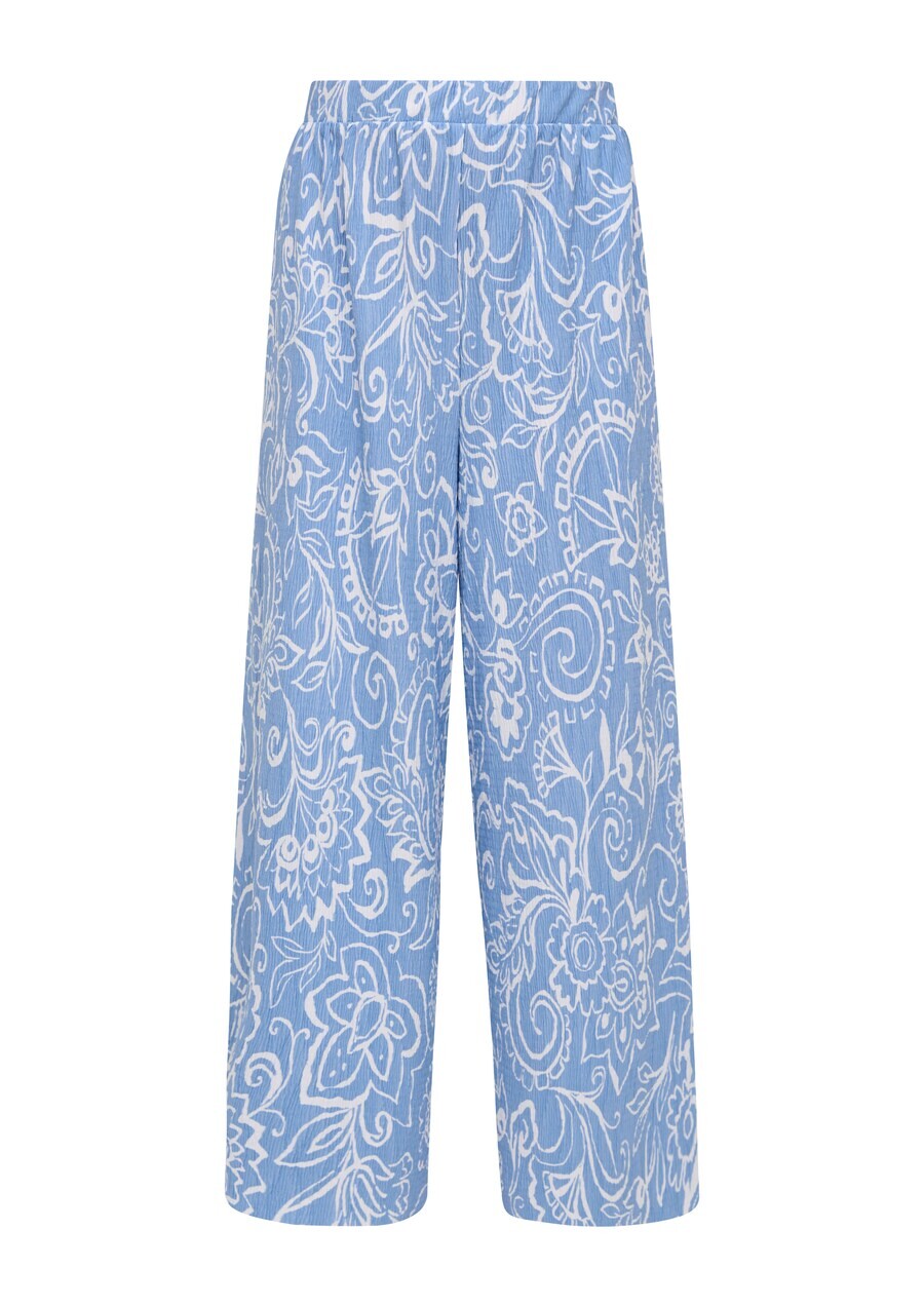 

Тканевые брюки s.Oliver Wide leg Pants, светло-синий