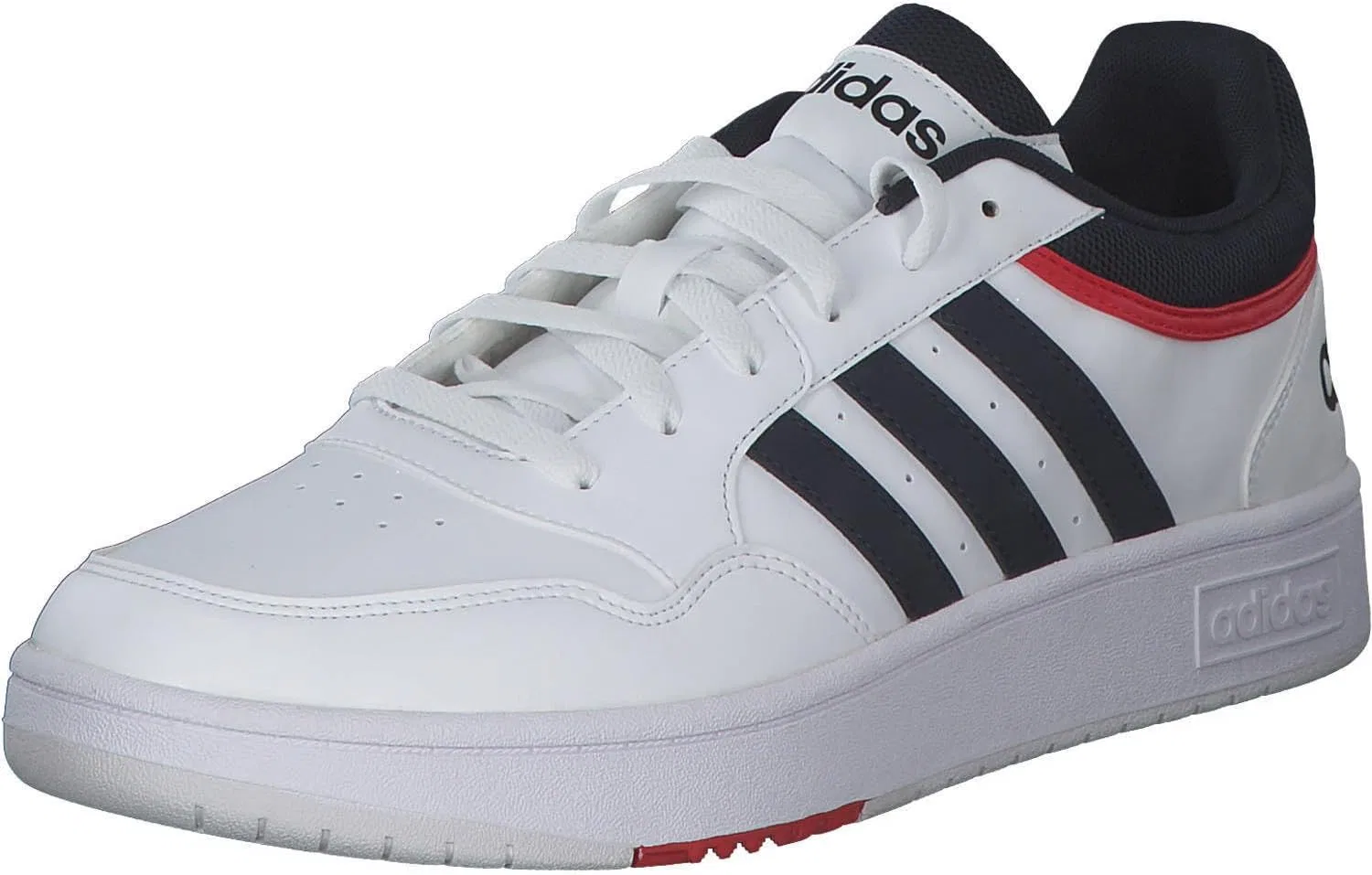 Мужские кроссовки Adidas Hoops 3.0 Low Classic Vintage, Ftwr White Legend Ink Vivid Red — фото 4