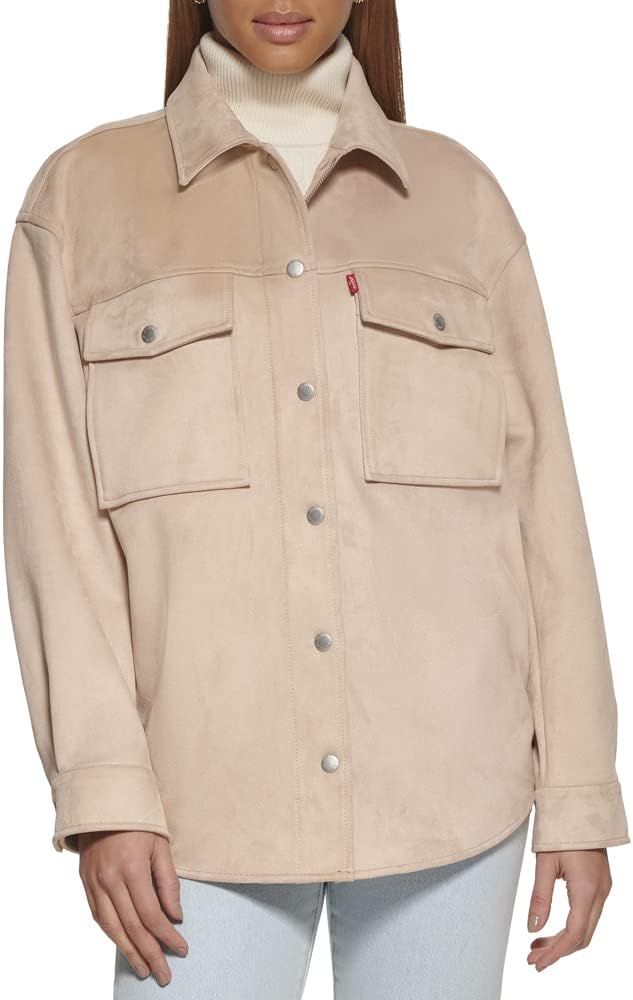

Levi's Женская куртка-рубашка из мягкой искусственной замши, Sand