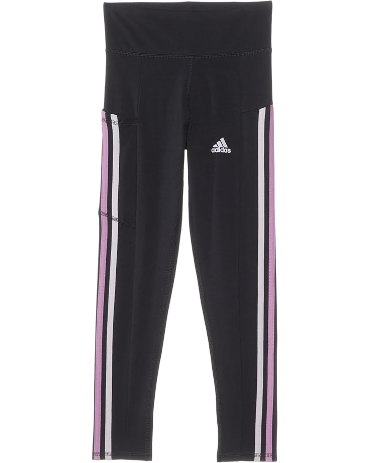 

Брюки adidas Kids 3 Stripe Cotton Cell Pocket Legging, цвет Black/Multi