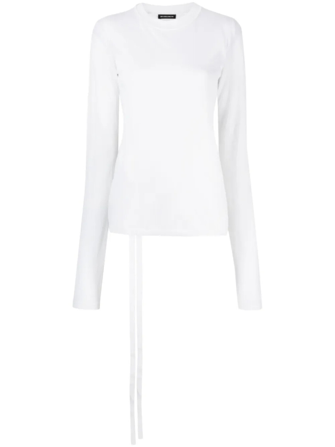 

Ann Demeulemeester полупрозрачная футболка с длинными рукавами, белый