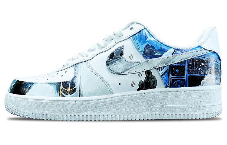 

Кроссовки Nike Air Force 1 Skateboard Shoes Men Low-Top Blue White