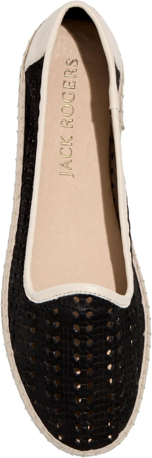 Лоферы Jack Rogers Conwell Slip On - Nubuck, цвет Black/Ivory — фото 2