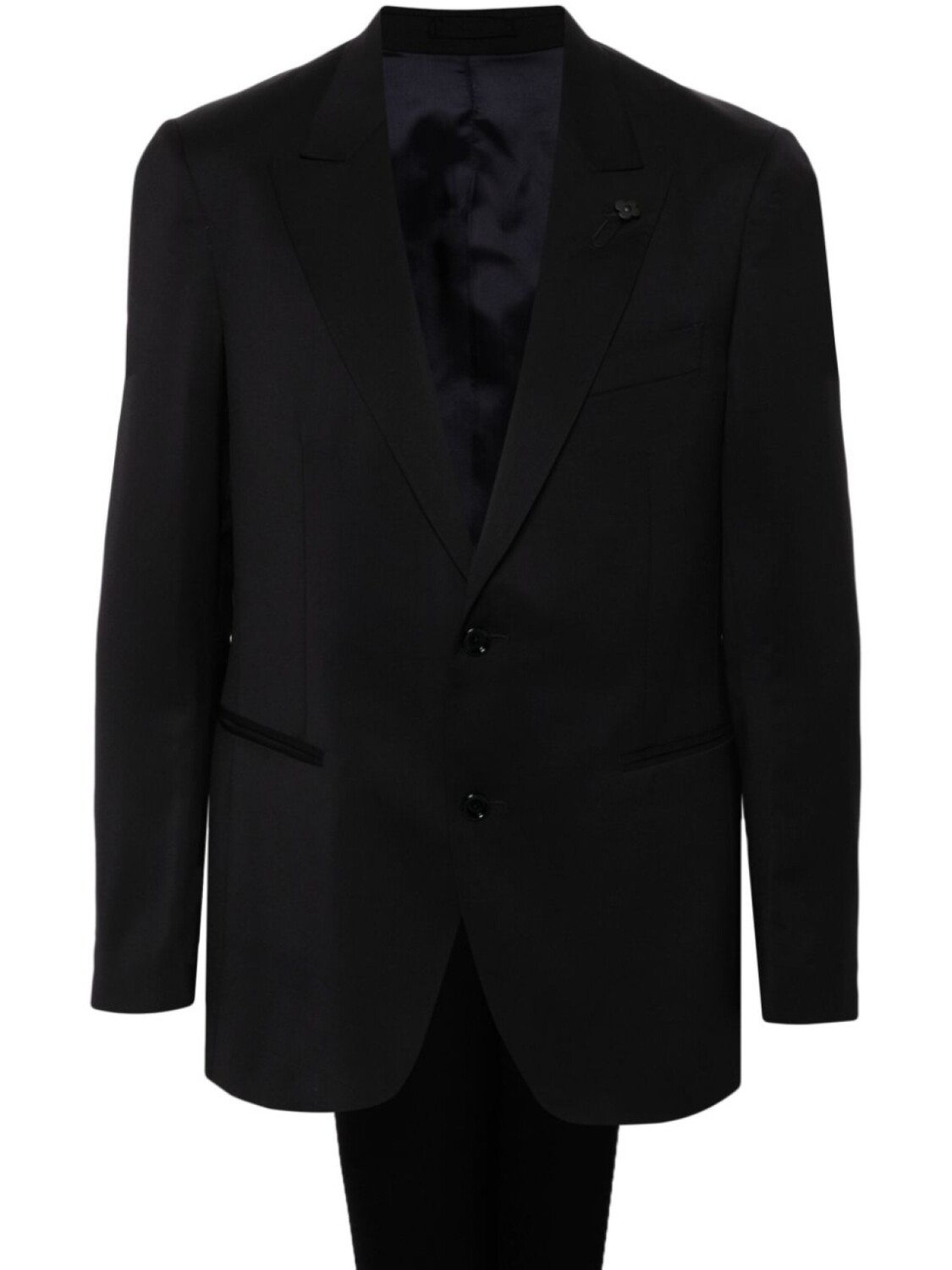 

Костюм с брошью Lardini, синий
