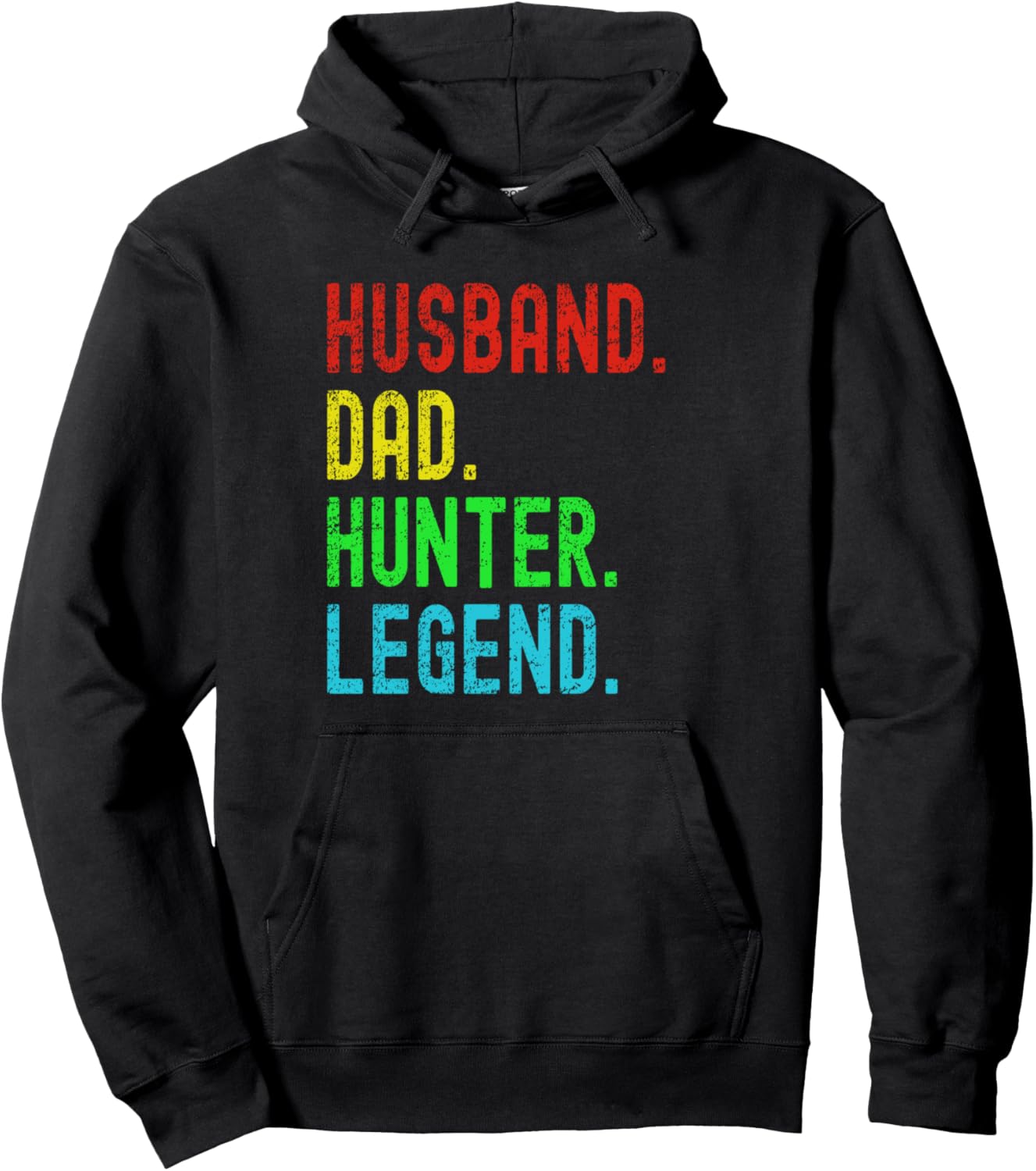 

Забавная толстовка Hunter Legend ко Дню отца/Рождеству для мужа/папы Hunter Dad Vintage Apparel Company, черный
