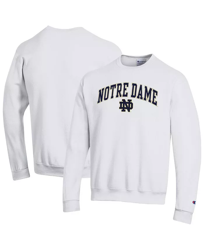 

Мужская белая толстовка с капюшоном Notre Dame Fighting Irish с арочным логотипом Champion
