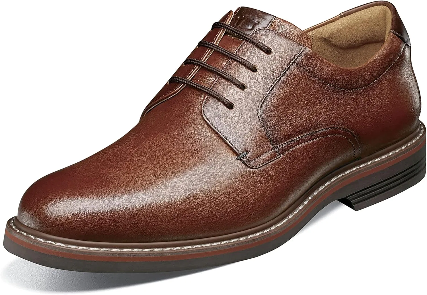 Мужские оксфорды Florsheim Neufeld с гладким носком, Cognac Drum
