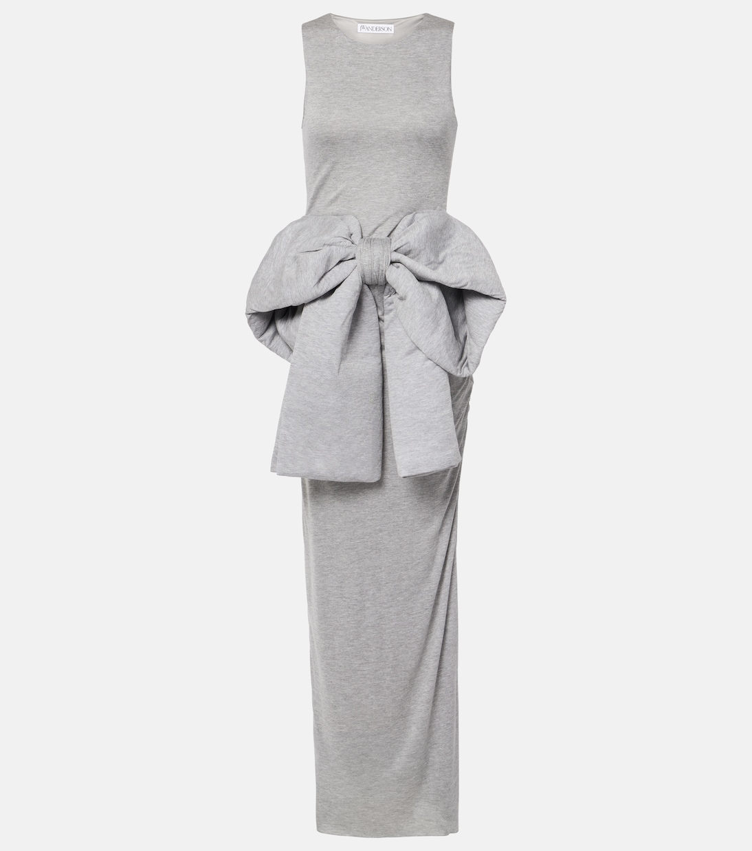 

Платье макси с бантом JW Anderson, Light Grey