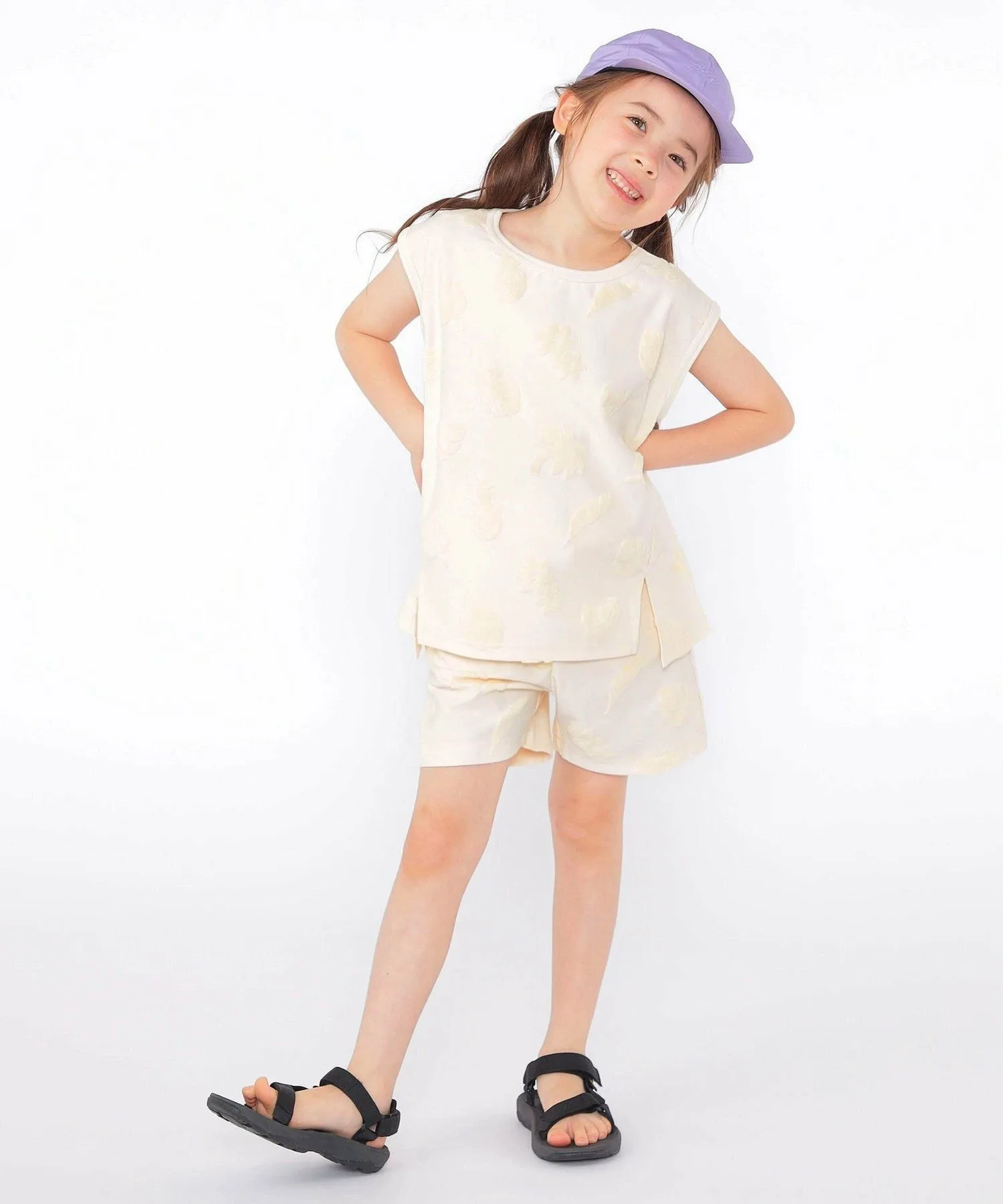 Детские шорты SHIPS: 100–130 см / Жаккардовые шорты с ворсом SHIPS KIDS, Off white — фото 2