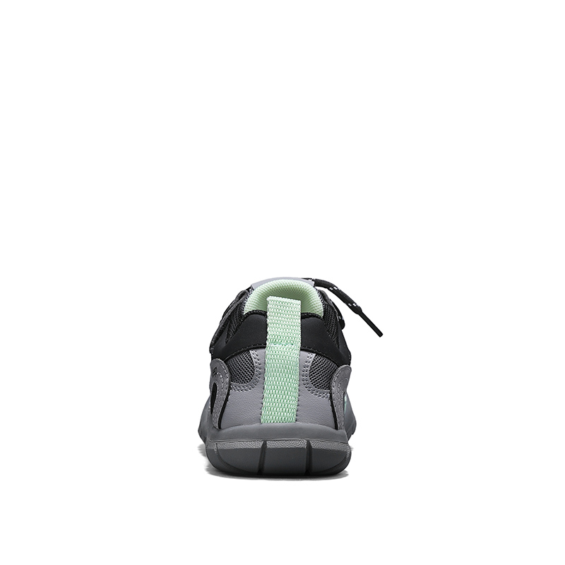 Slip Resistant, Abrasion Resistant, легкие амортизирующие, тихие поддерживающие низкие детские кроссовки Lifestyle Jeep, chess серый/army зеленый — фото 4