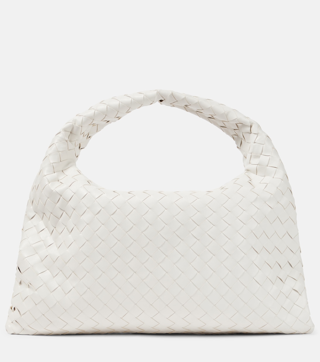 

Сумка через плечо из кожи Hop Intrecciato Bottega Veneta, White-M Brass