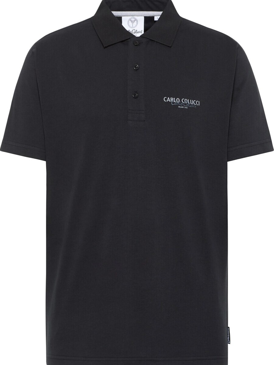 

Рубашка поло Carlo Colucci Shirt De Santis, черный