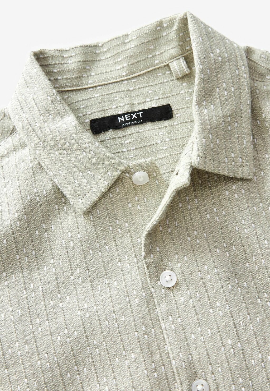 

REGULAR FIT Short Sleeves Textured Next, Блуза на пуговицах серый