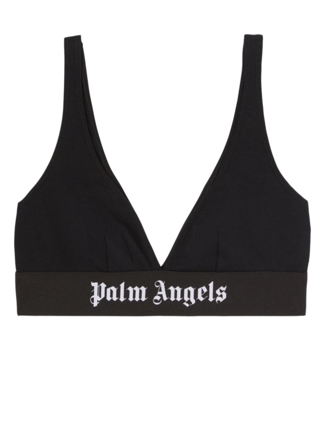 

Palm Angels бюстгальтер с треугольными чашками и логотипом, черный