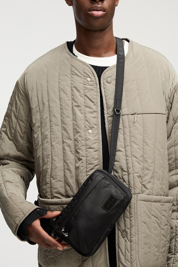 

Нейлоновая сумка через плечо Pull And Bear, черный
