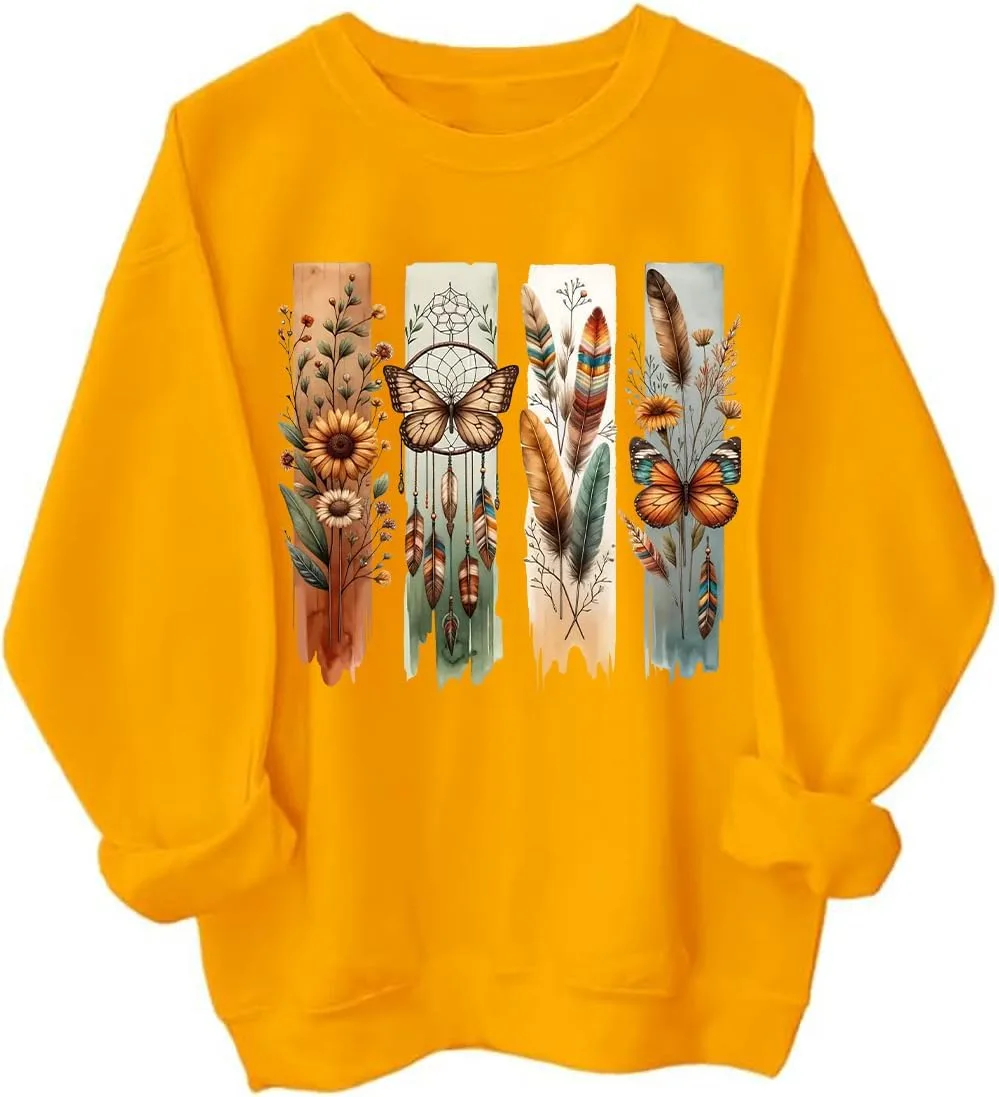 

Бомбер с дикими цветами в стиле бохо, унисекс, с длинными рукавами