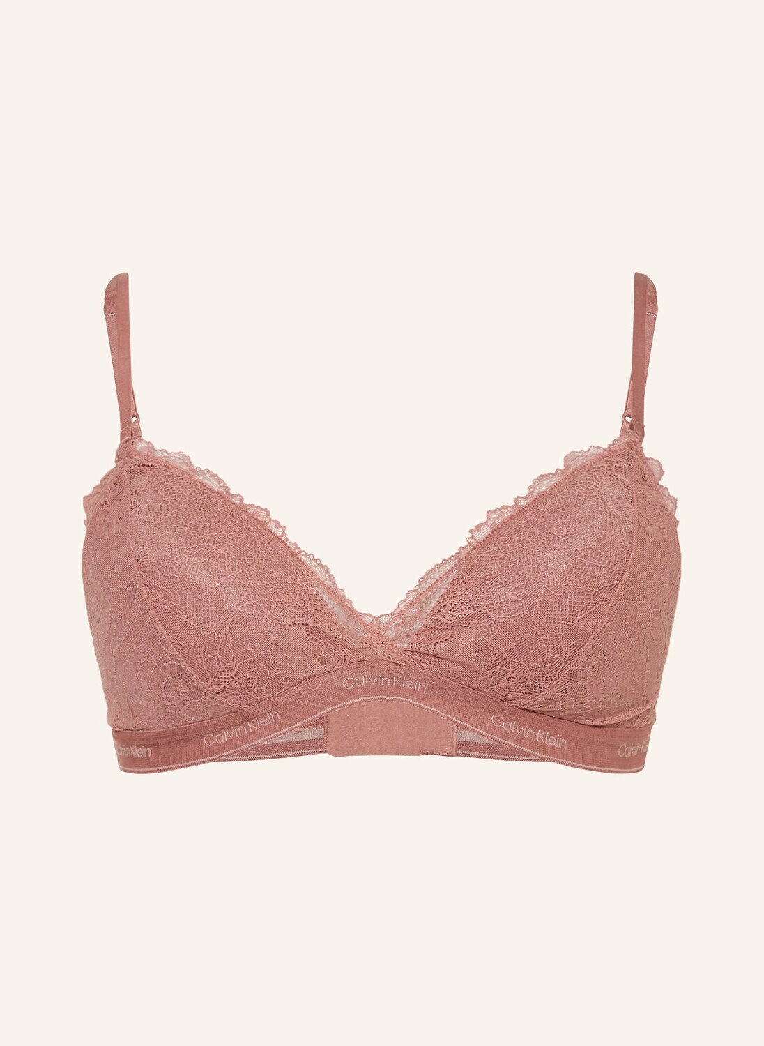 

Треугольный бюстгальтер из современного кружева Calvin Klein, розовый