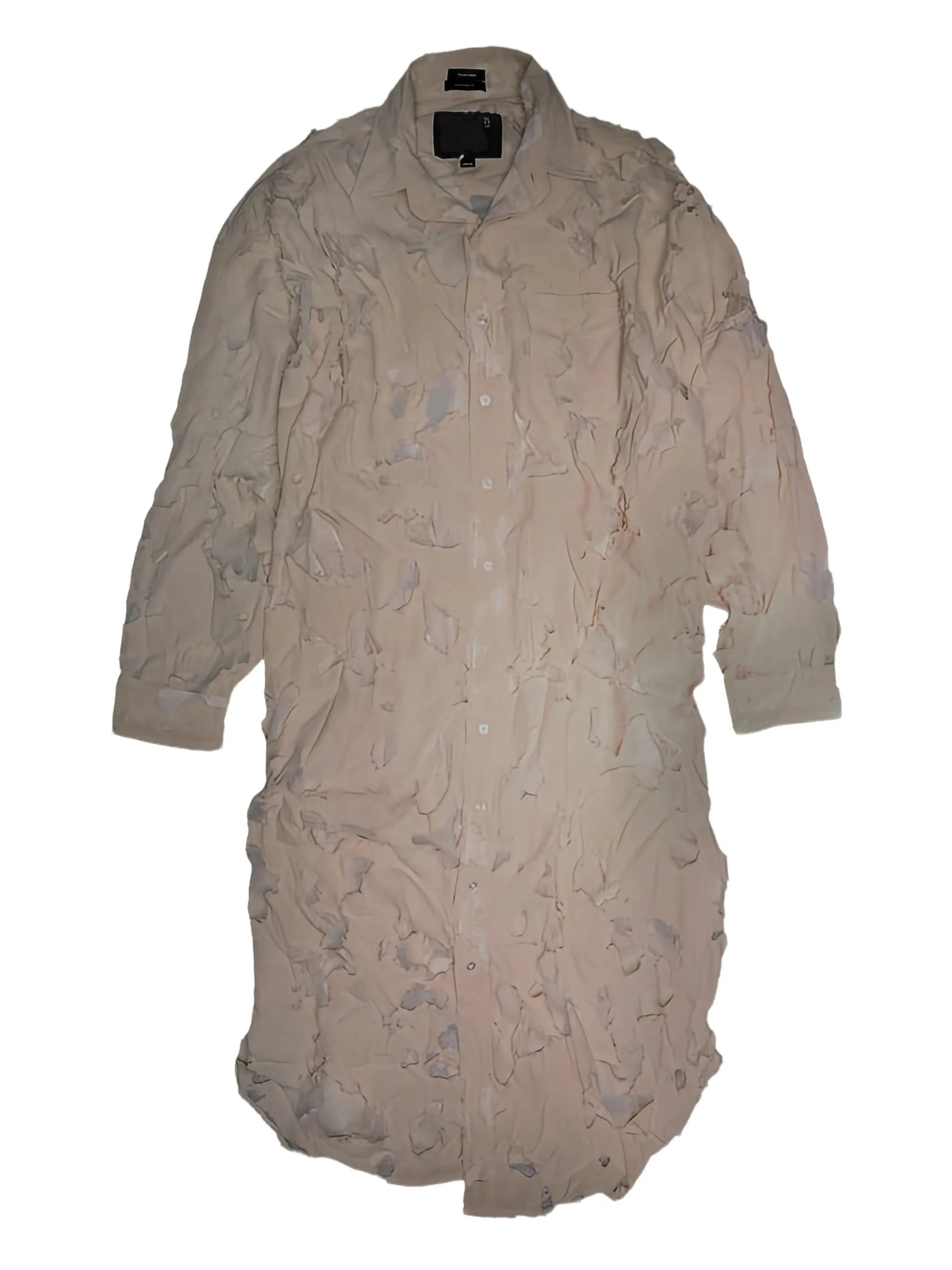 

Платье миди с эффектом потертости R13, бежевый