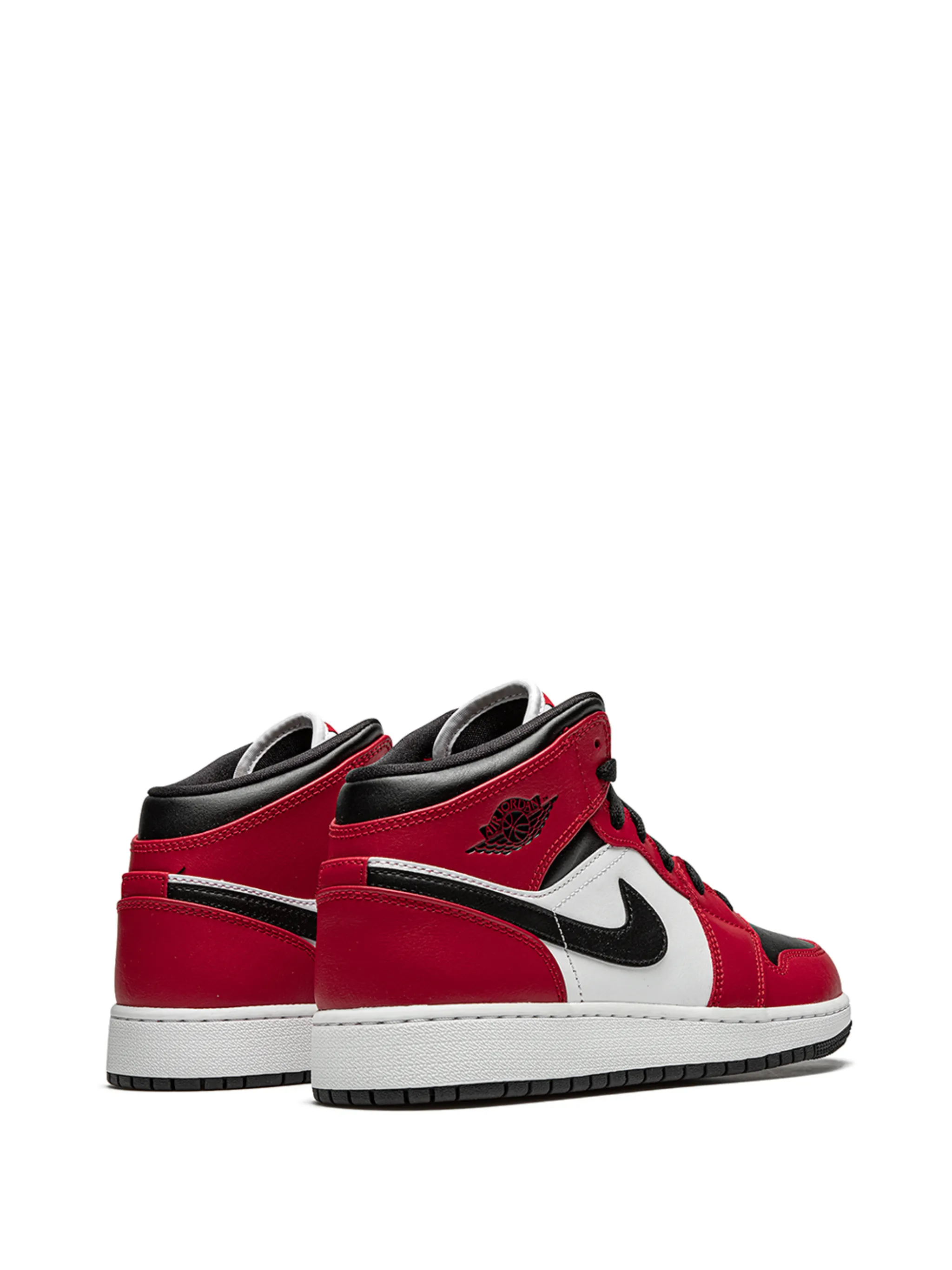 Кроссовки Air Jordan 1 Mid (GS) Jordan Kids, красный — фото 3