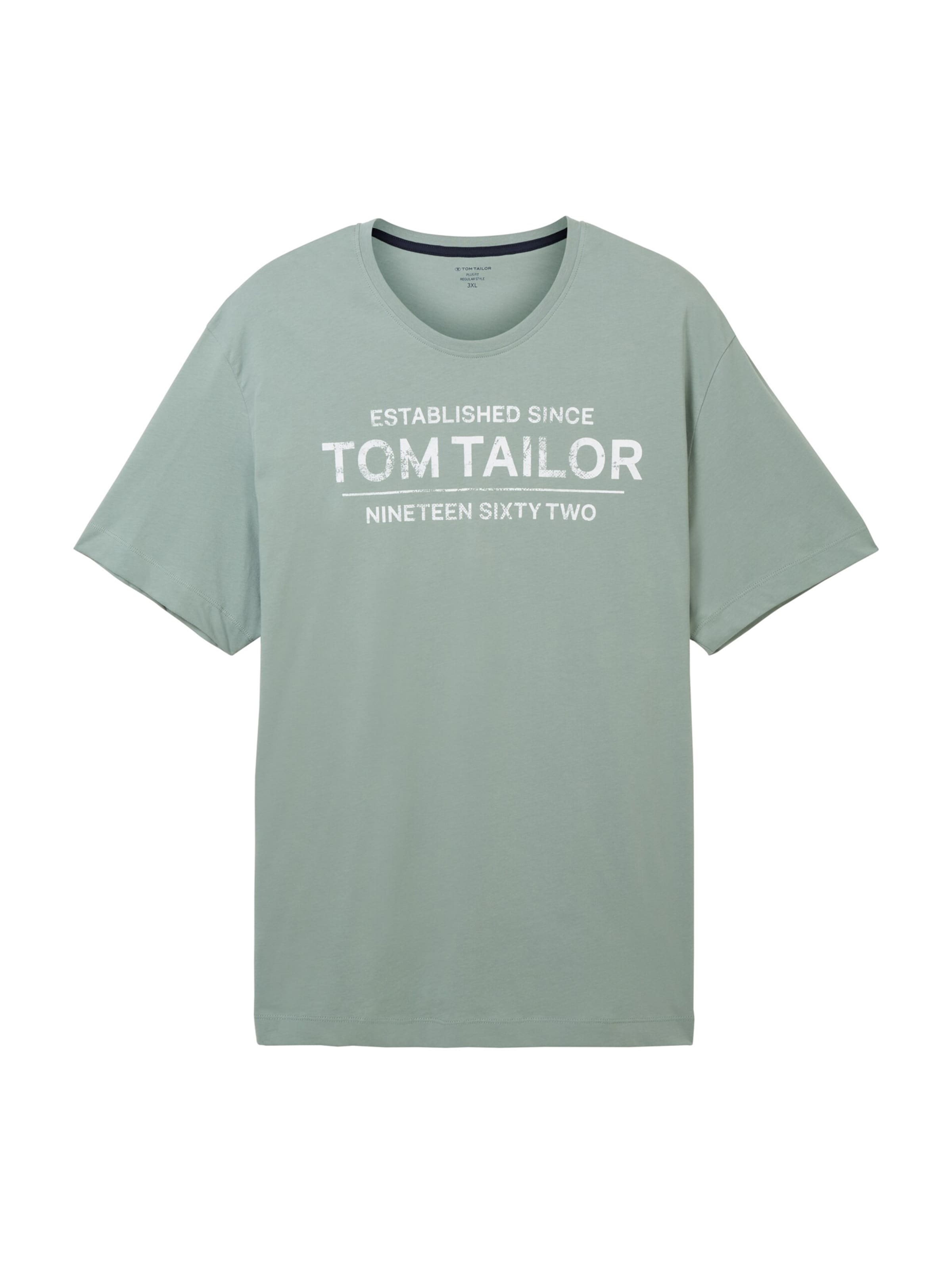 

TOM TAILOR Men + Футболка в пастельно-зеленом цвете