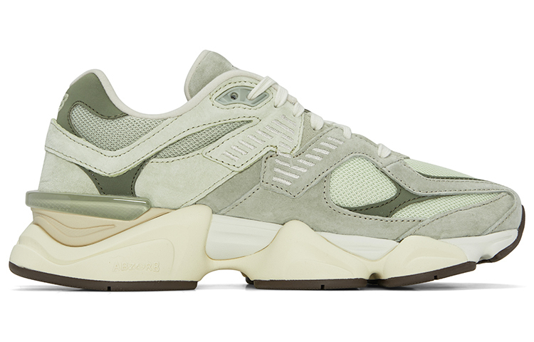 New Balance 9060 Оливин - Серо-зеленый, цвет Gray Green — фото 3