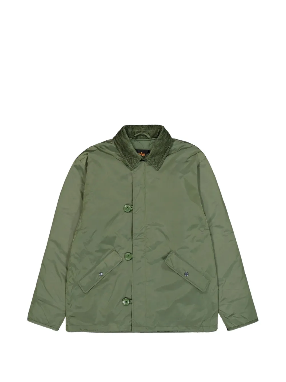 

Жакет на пуговицах с воротником пола Alpha Industries, зеленый