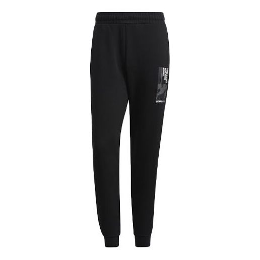 

Спортивные штаны Men's adidas neo Sw Dk Tp Logo Printing Knit Bundle Feet Sports Pants/Trousers/Joggers Black, черный