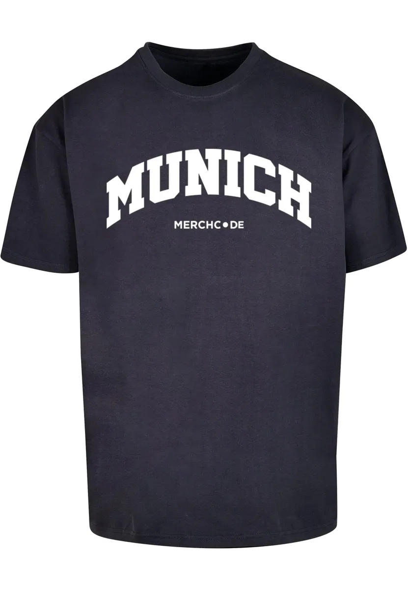 

Футболка Merchcode " Merchcode Men's Munich Wording - Heavy Oversize Tee", цвет морской волны