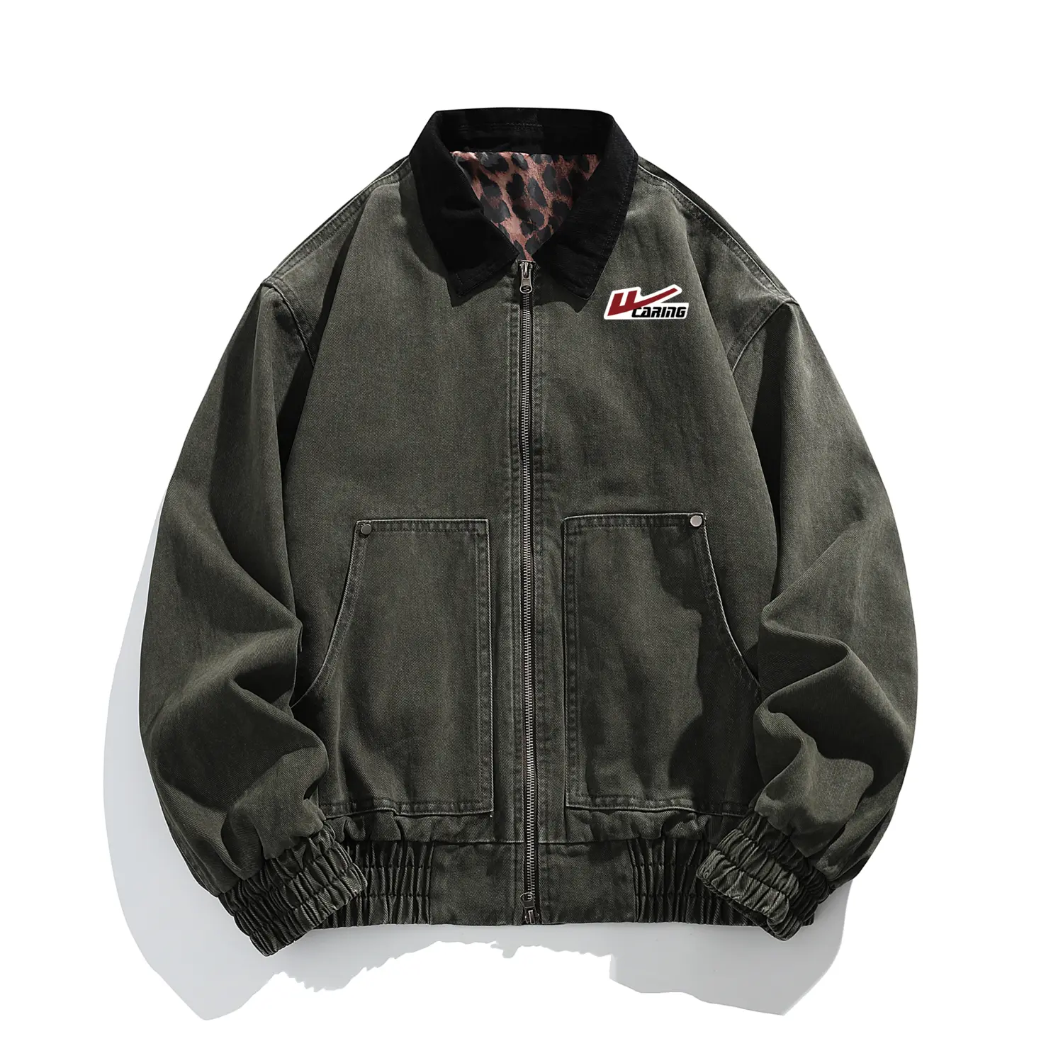 

Куртка женская Lapel Moderate Mock Two Piece WARRIOR, army зеленый (diy badge)