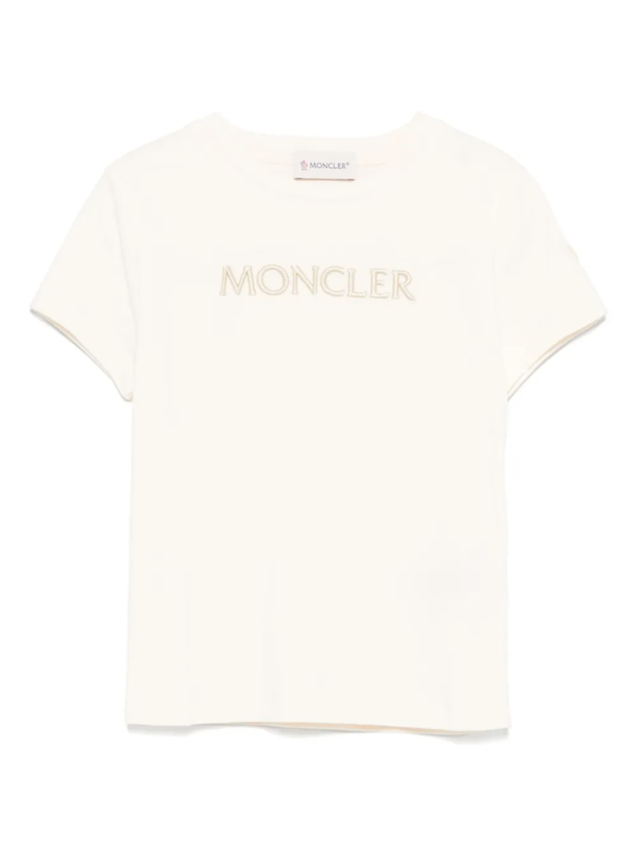 

Футболка из хлопка Moncler Enfant, нейтральный
