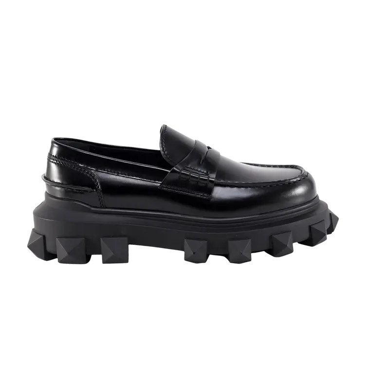 

Кроссовки Valentino Trackstud Loafer, черный