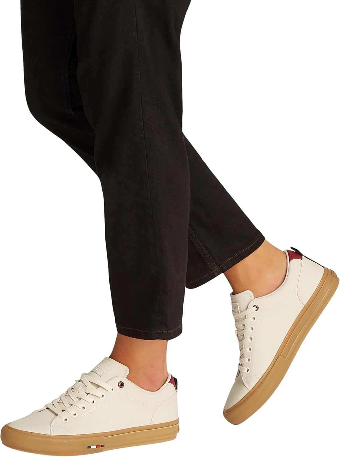Кроссовки Tommy Hilfiger Herren Vulcanized Sneaker Street Patch Low Top, Beige Alabaster — фото 3
