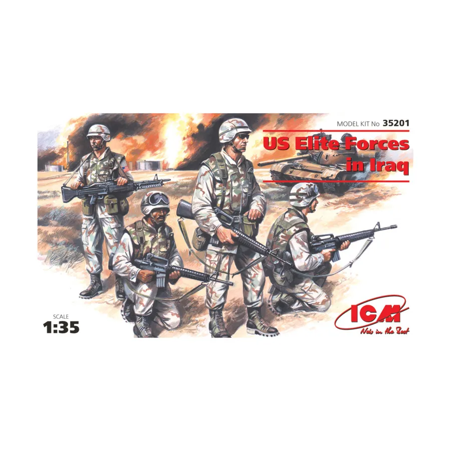 

Элитные силы США в Ираке, Military Models 1/35 Scale (ICM)