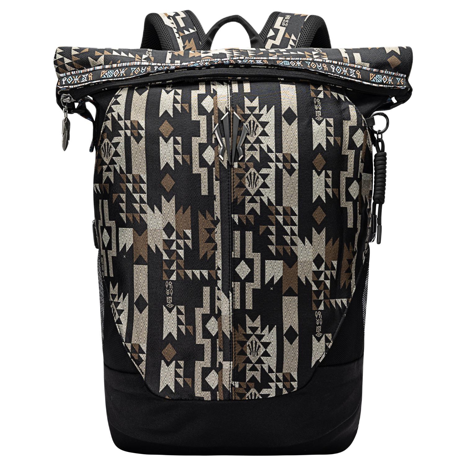 

ANTA Полиэстеровый рюкзак унисекс базовый черный жаккард, Basic Black Jacquard