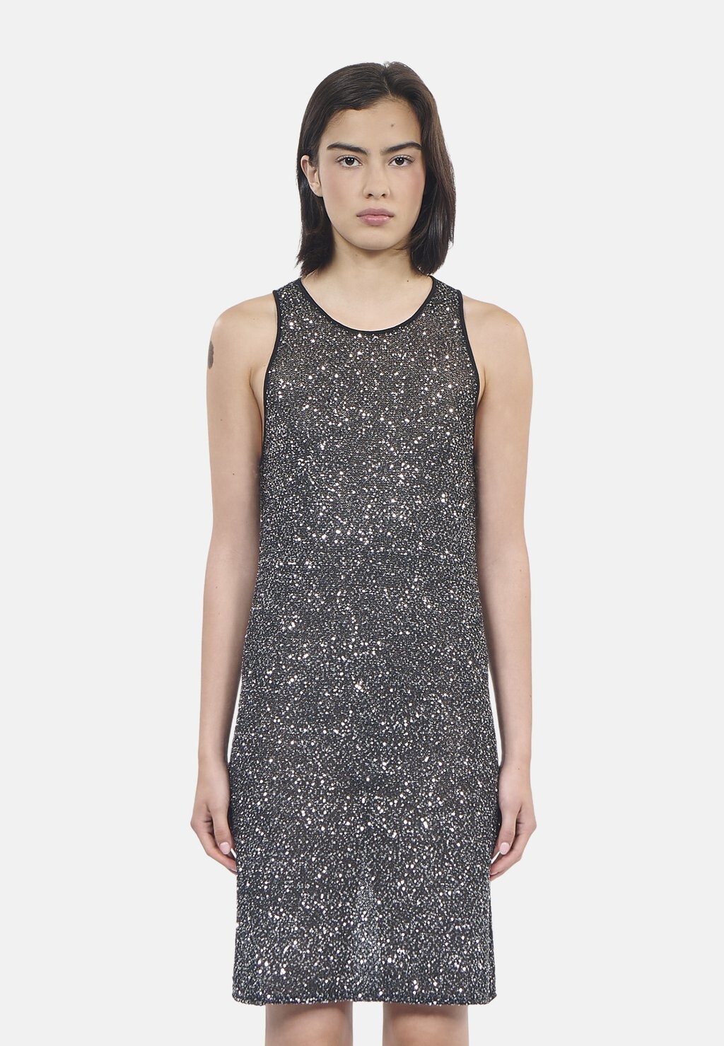

Платье-джемпер COURTE À SEQUINS EN The Kooples, черный
