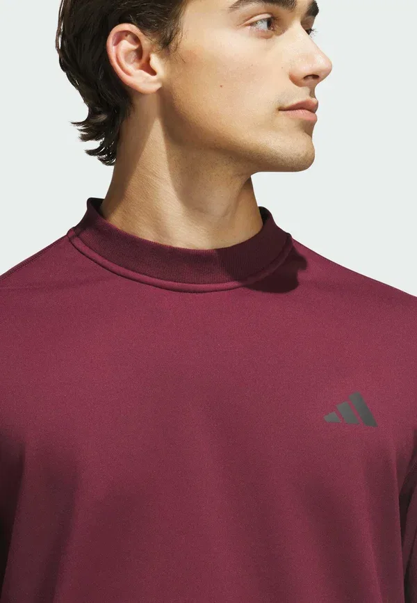 Свитшот с круглым вырезом Ultimate365 Adidas Golf, бордовый — фото 3