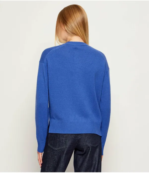 Шерстяной кардиган Loose fit Polo Ralph Lauren, синий — фото 3