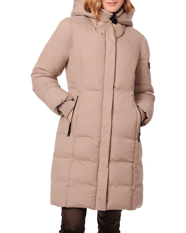 

Пуховик Bernardo Fashions Matte/Shine Combo, цвет Mushroom