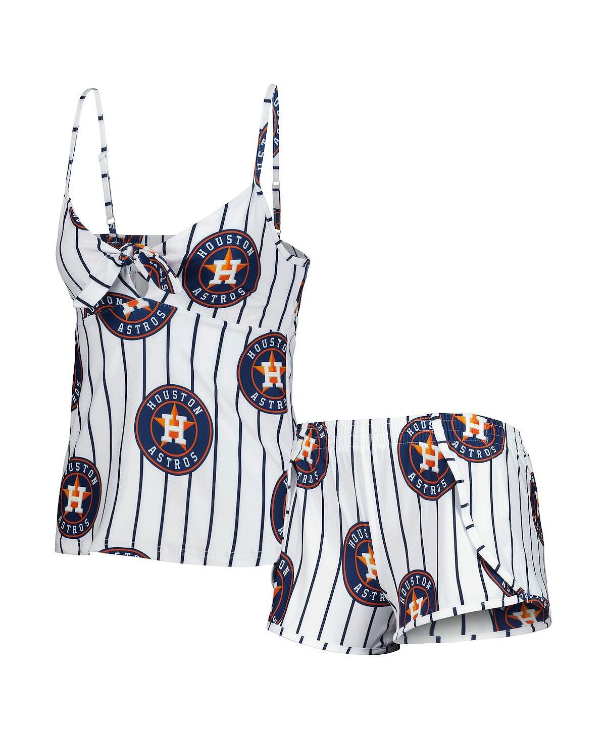 

Женский белый комплект для сна с майкой и шортами с принтом Reel Houston Astros Reel Concepts Sport, белый