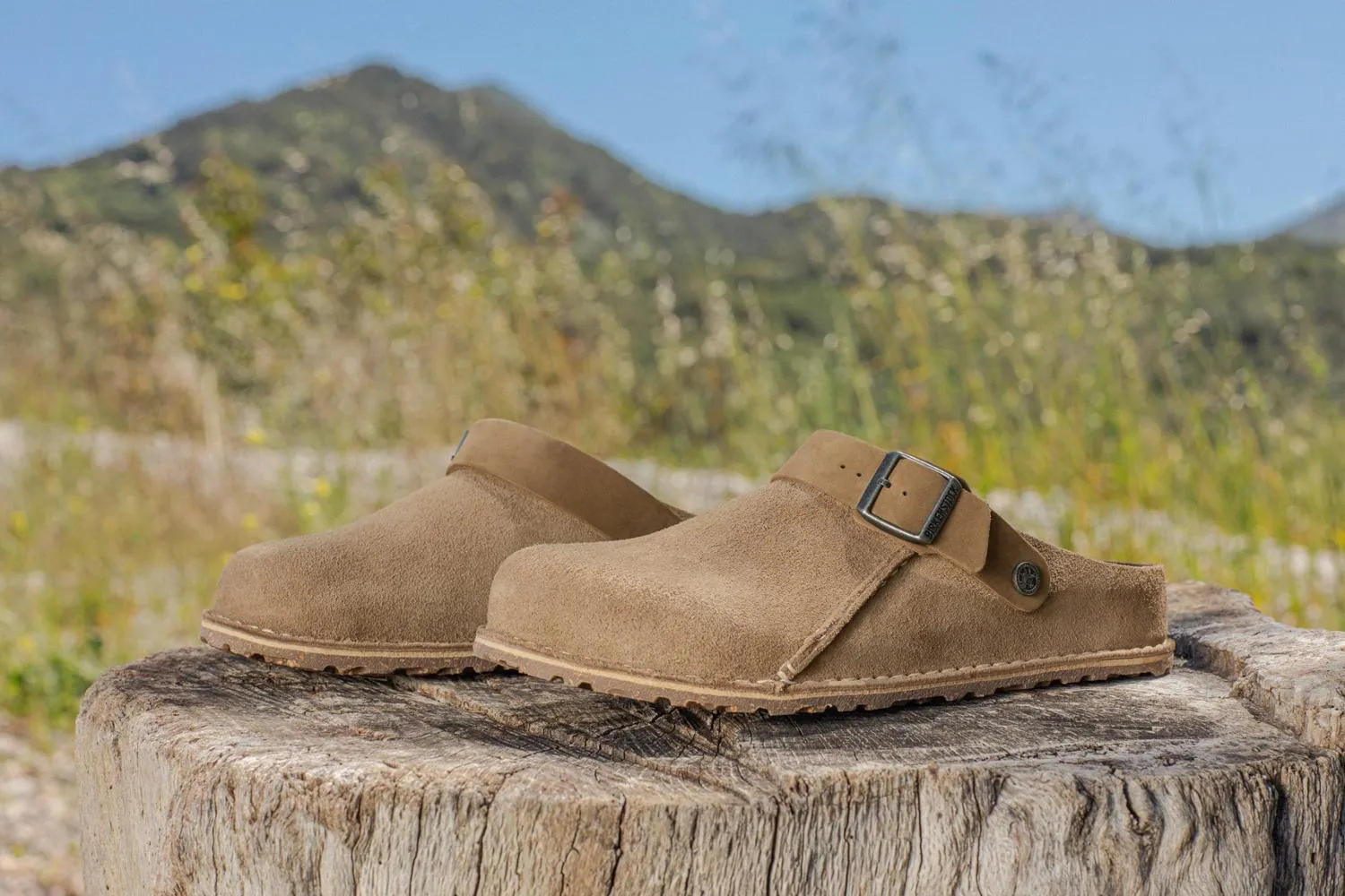 Сабо Lutry из замши женские Birkenstock, Lutry Grey Taupe — фото 4