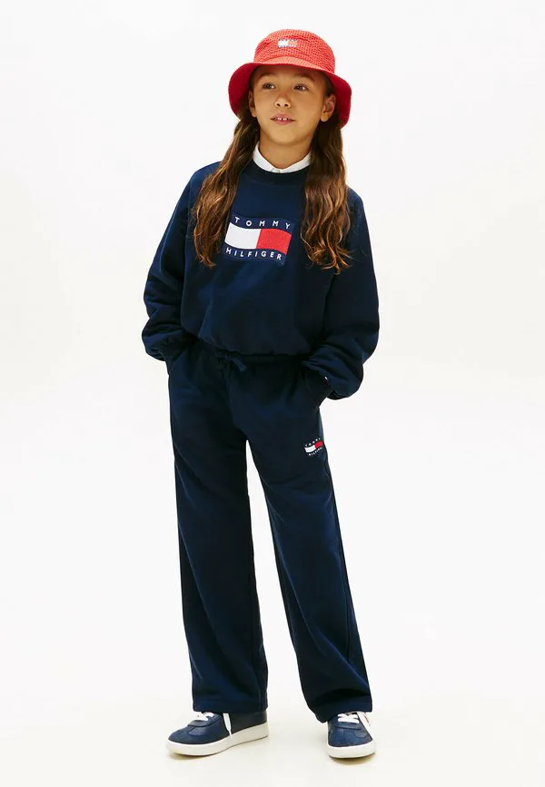 Спортивные брюки прямого кроя с волнистым флагом Tommy Hilfiger, Dark Blue