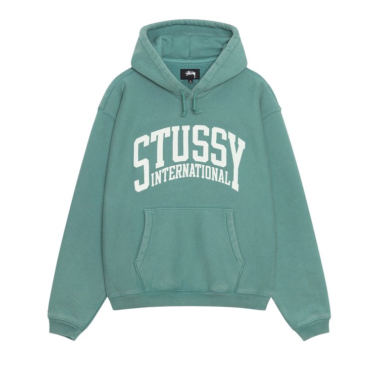 

Худи Stussy Relaxed International Hoodie, бирюзовый