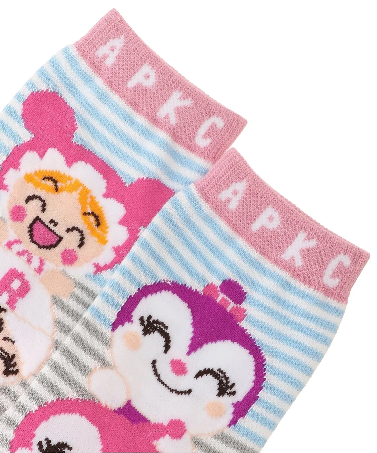 APKC/(K) Обычные носки Niconico Кокин-чан Докин-чан Anpanman Kids Collection, Light pink — фото 3