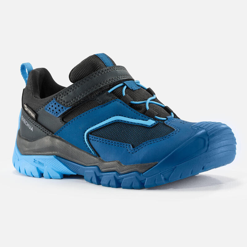 

Детские горные ботинки Quechua, цвет gris grafito/azul de prusia/azul celeste