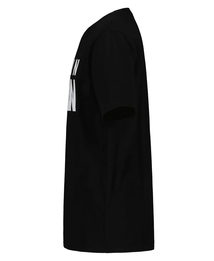 Детская футболка CK Structure с коротким рукавом и круглым вырезом, размер 8-20 Calvin Klein, черный — фото 3