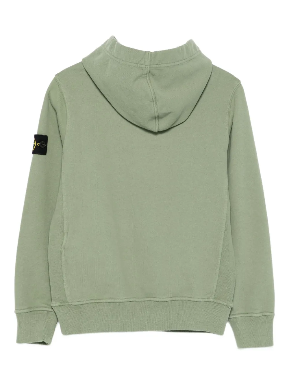 Худи с карманом-муфтой Stone Island Junior, зеленый — фото 2