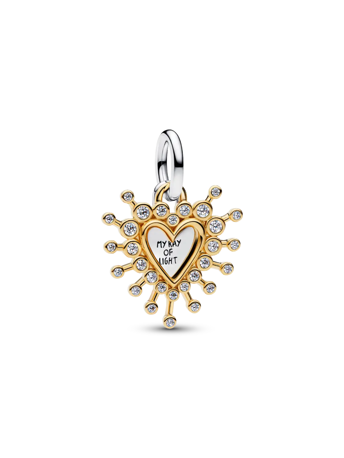 

Шарм Pandora Radiant Heart Double Dangle, стерлинговое серебро, покрытие 14-каратным золотом