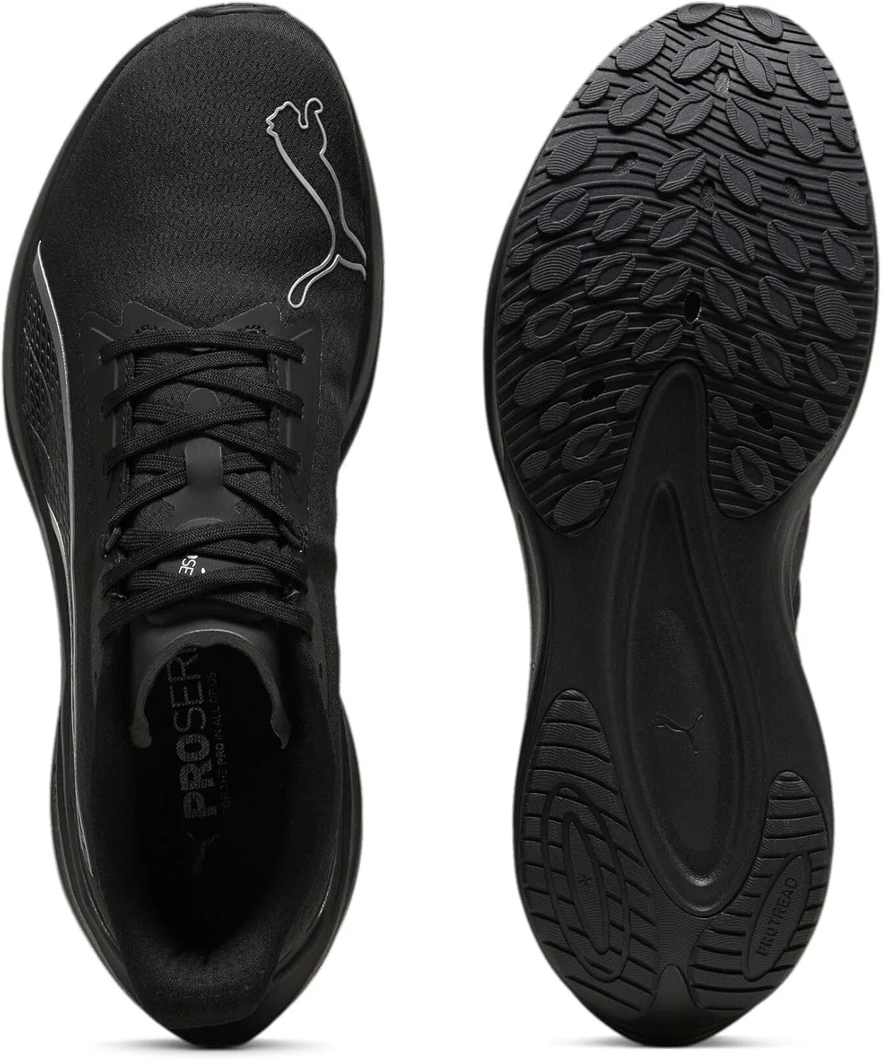 Кроссовки для бега по шоссе PUMA Unisex Darter Pro WTR, Puma Black Puma Silver — фото 4