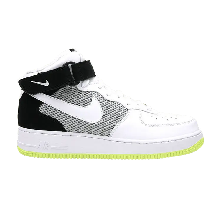 

Кроссовки Nike Air Force 1 Mid '07 'Neon Yellow', белый