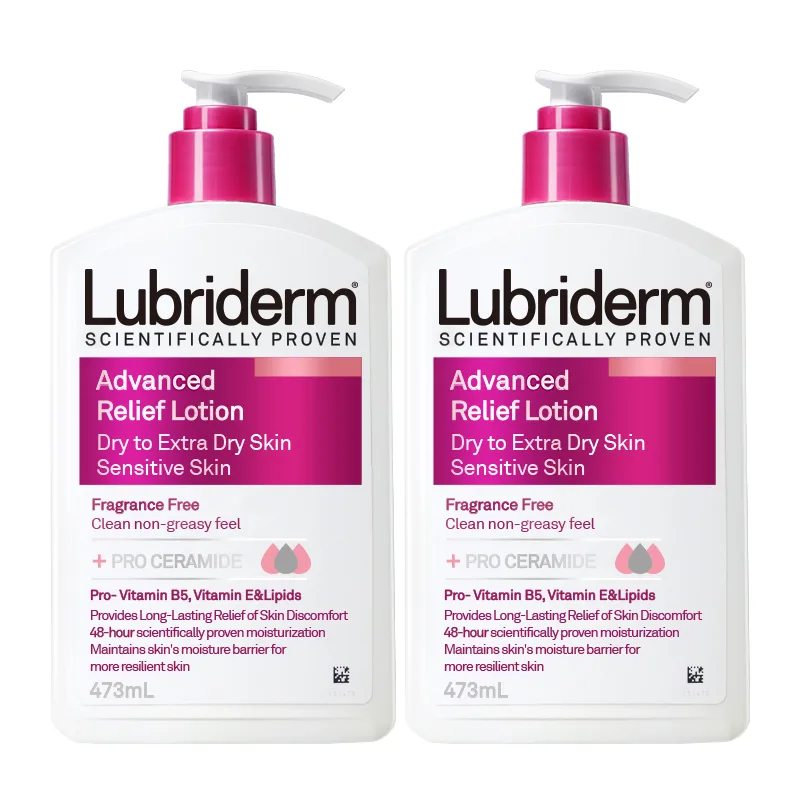 Lubriderm Увлажняющий лосьон для тела Ruby Li Deng с витамином B5, 473 мл, Pure Soothing Moisturizing Lotions 473ml*2 (Fragrance-Free)